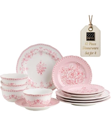 Amazon.com | Franciscan Desert Rose 20-Piece Dinnerware Set